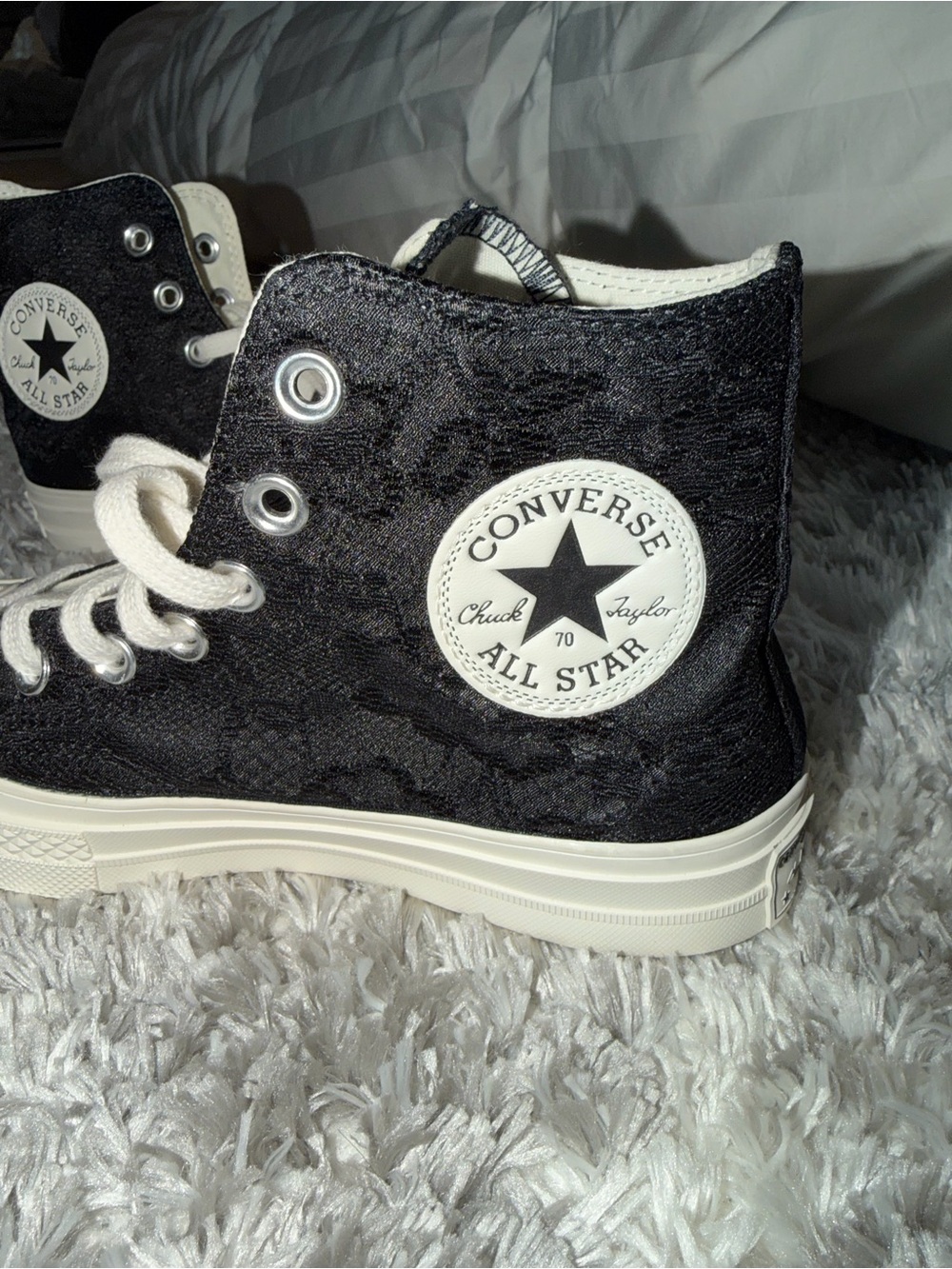 Converse Black High Top All Star Sneakers - Picture 7 of 9